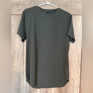 Cuts Clothing Short-Sleeve Crew Neck T-Shirt in Olive Green